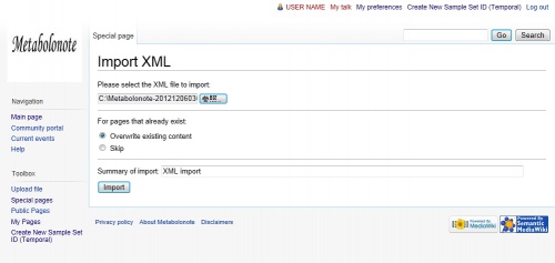 Import XML