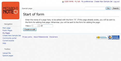 Add Page using form